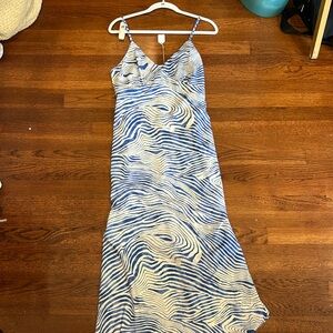 Zebra Print Maxi Summer Flowy Dress